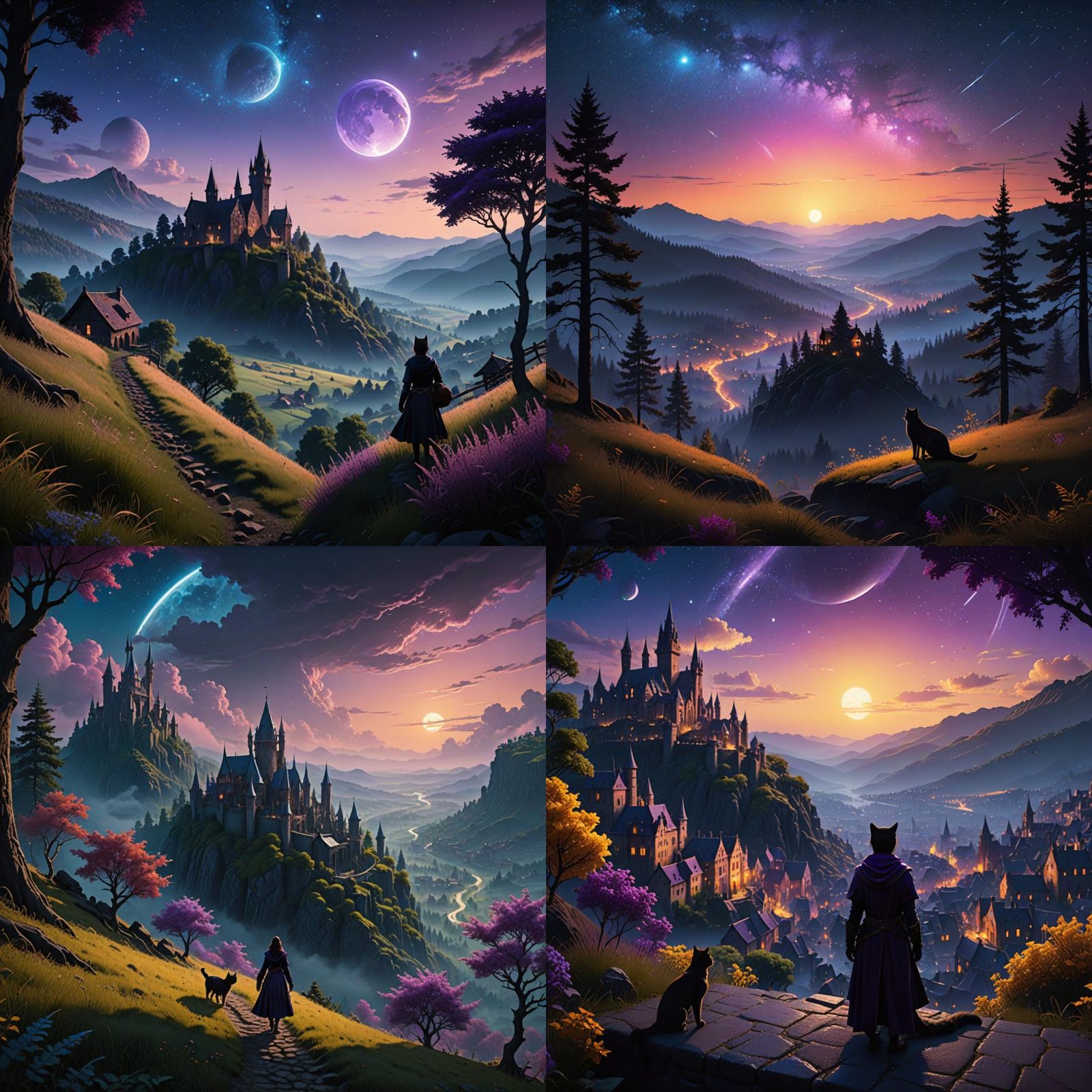 Medieval Utopia Enveloped in a Celestial Veil