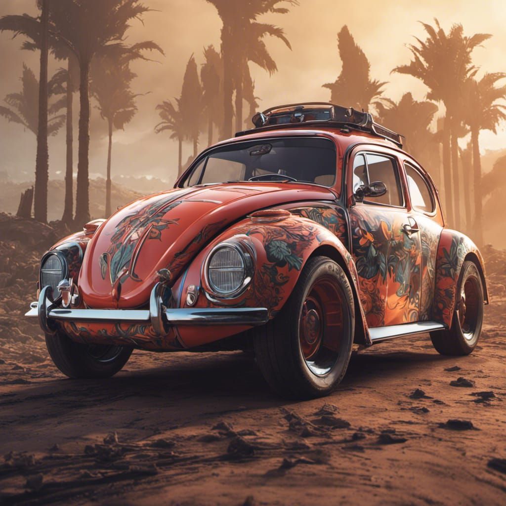 Custom Style 1970s VW Beetle Car 2.0