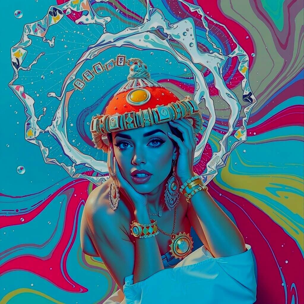 Dynamic Vortex Abstract Art: Swirling Motion