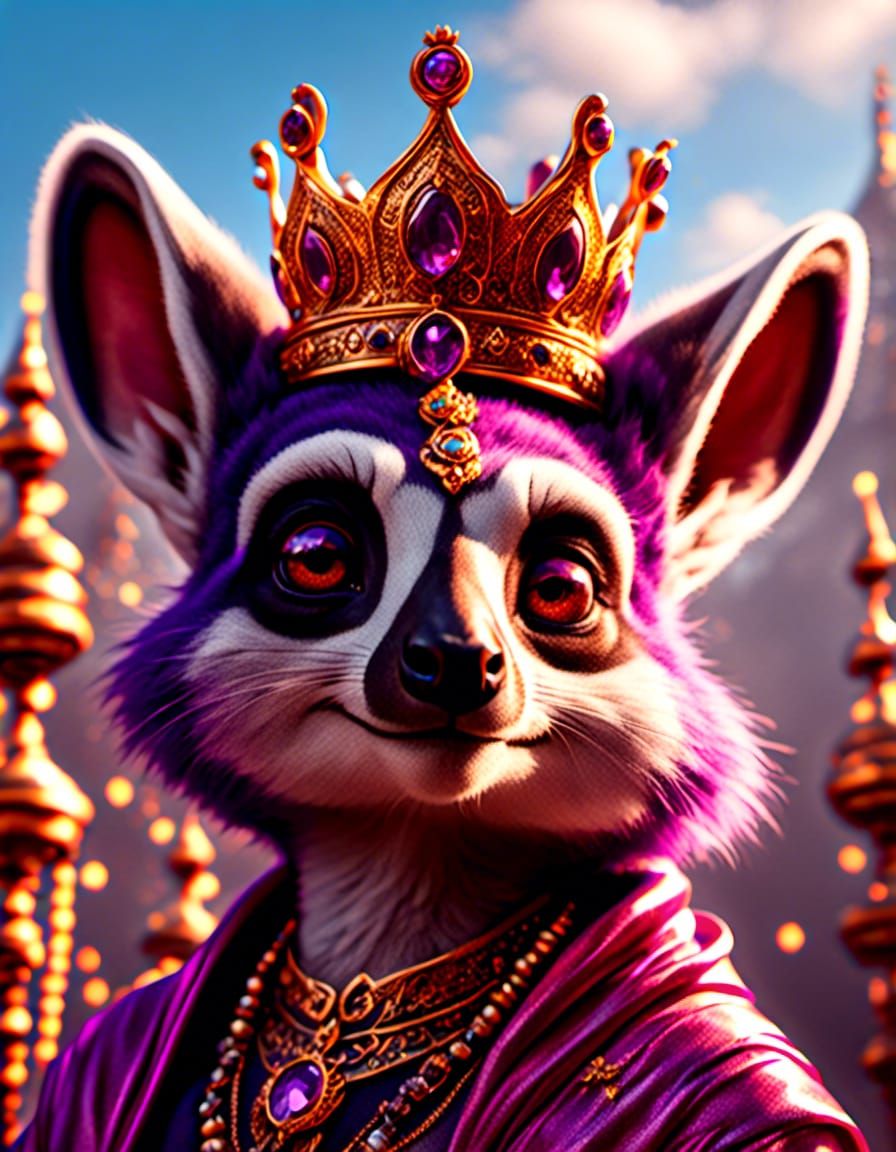 JOEY, THE LEMUR,
👑EMPEROR OF ALL CRITTERKIND!
(Thank yoooou @Mormookiee)