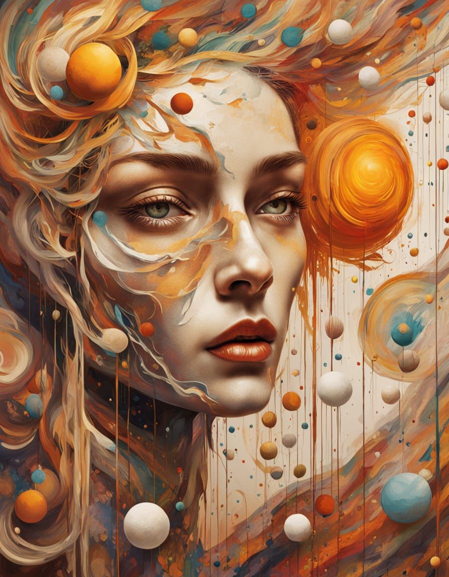 Hyper-Realistic Portrait in Vibrant Colors with Expressive E...