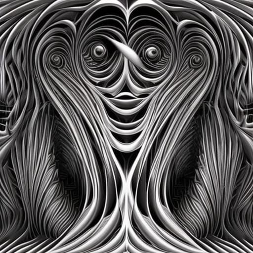 Gothic Labyrinth: Geometric and Realistic Digital Art