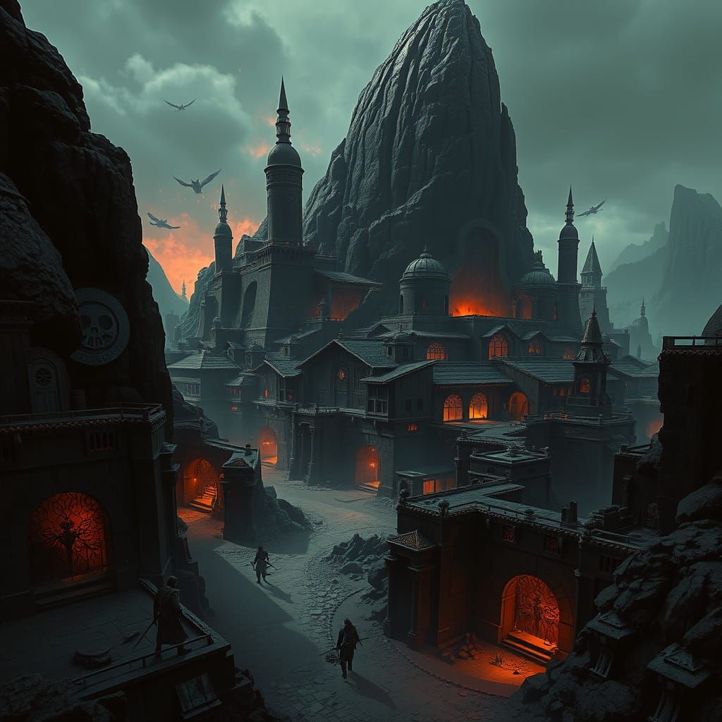 Gorean Metropolis on Scorched Rock