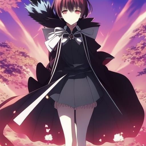 Anime Girl in Japanese Manga Style