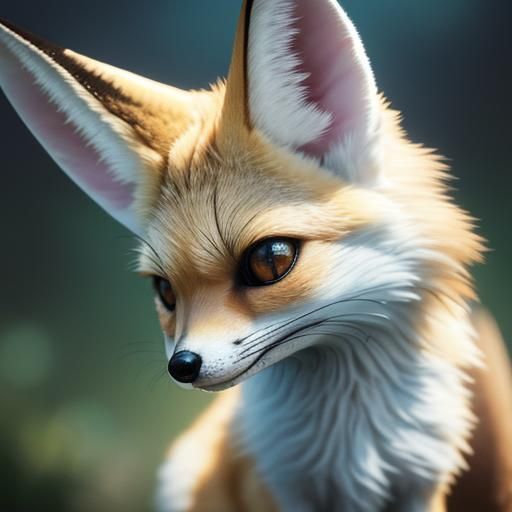 Adorable Crochet Fennec Fox with Big Eyes