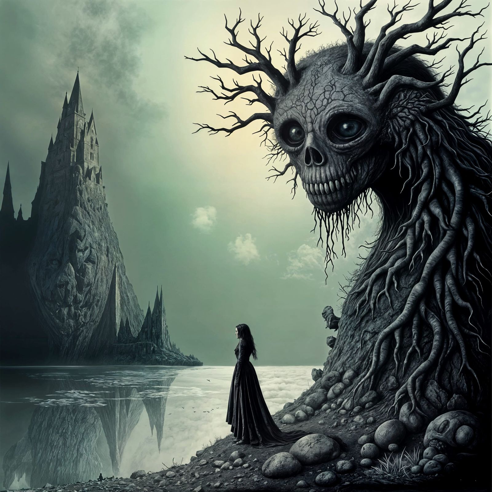 Surreal Dreamscape of Isolation and Loneliness in Haunted Re...