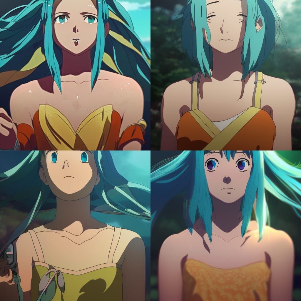 Anime Naiades in Ghibli Style