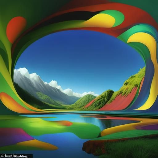 AI Generated Mountain Landscape