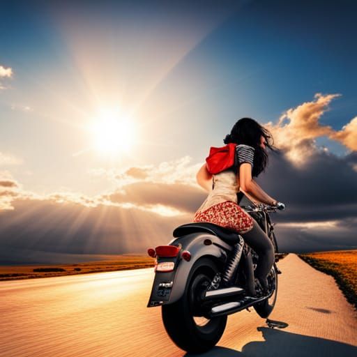 Snow White's Sunset Motorcycle Ride