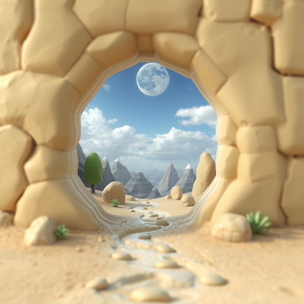 Ancient Clay Portal to Mysterious New World