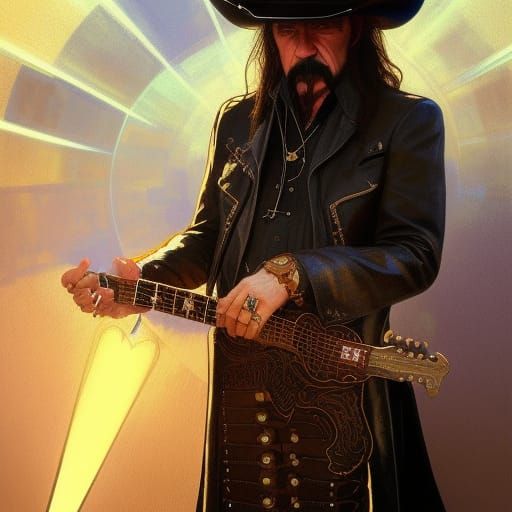 Lemmy Kilmister as Saint in Cowboy Hat