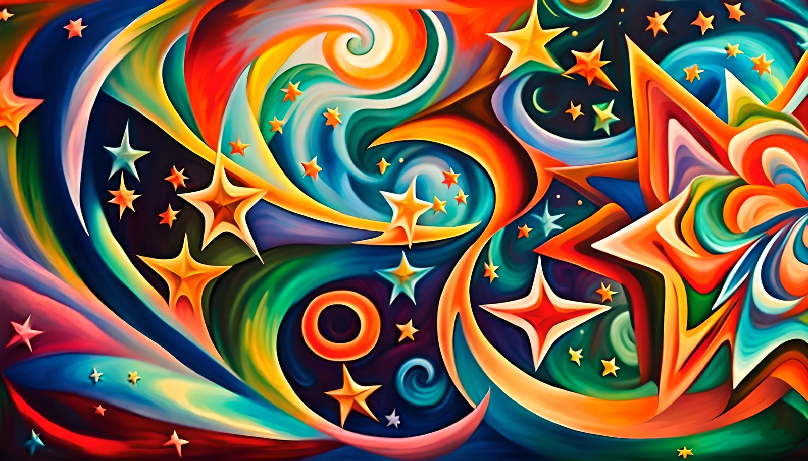 Swirling Newborn Stars in Electromagnetic Plasma Maelstrom