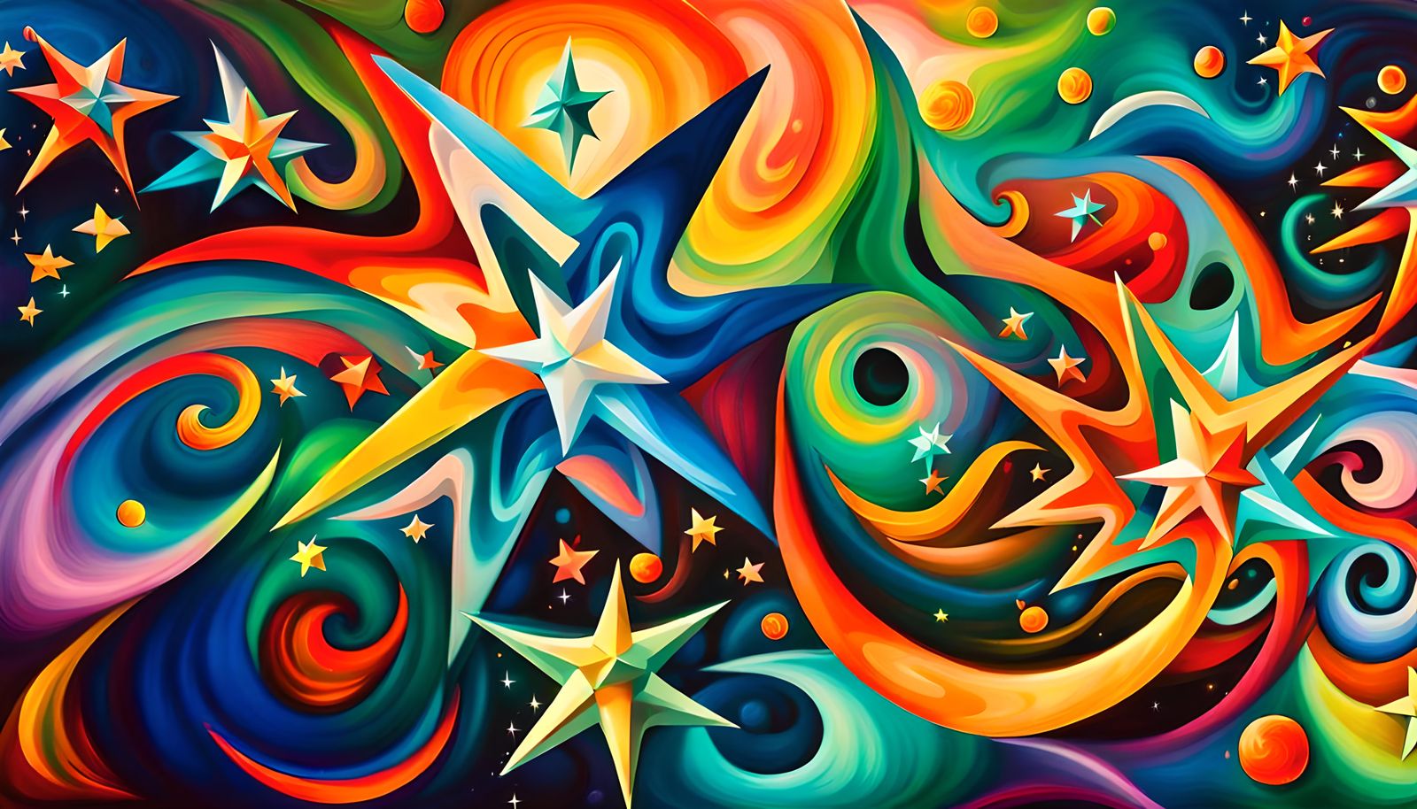 Vivid Newborn Stars in Electromagnetic Plasma Maelstrom