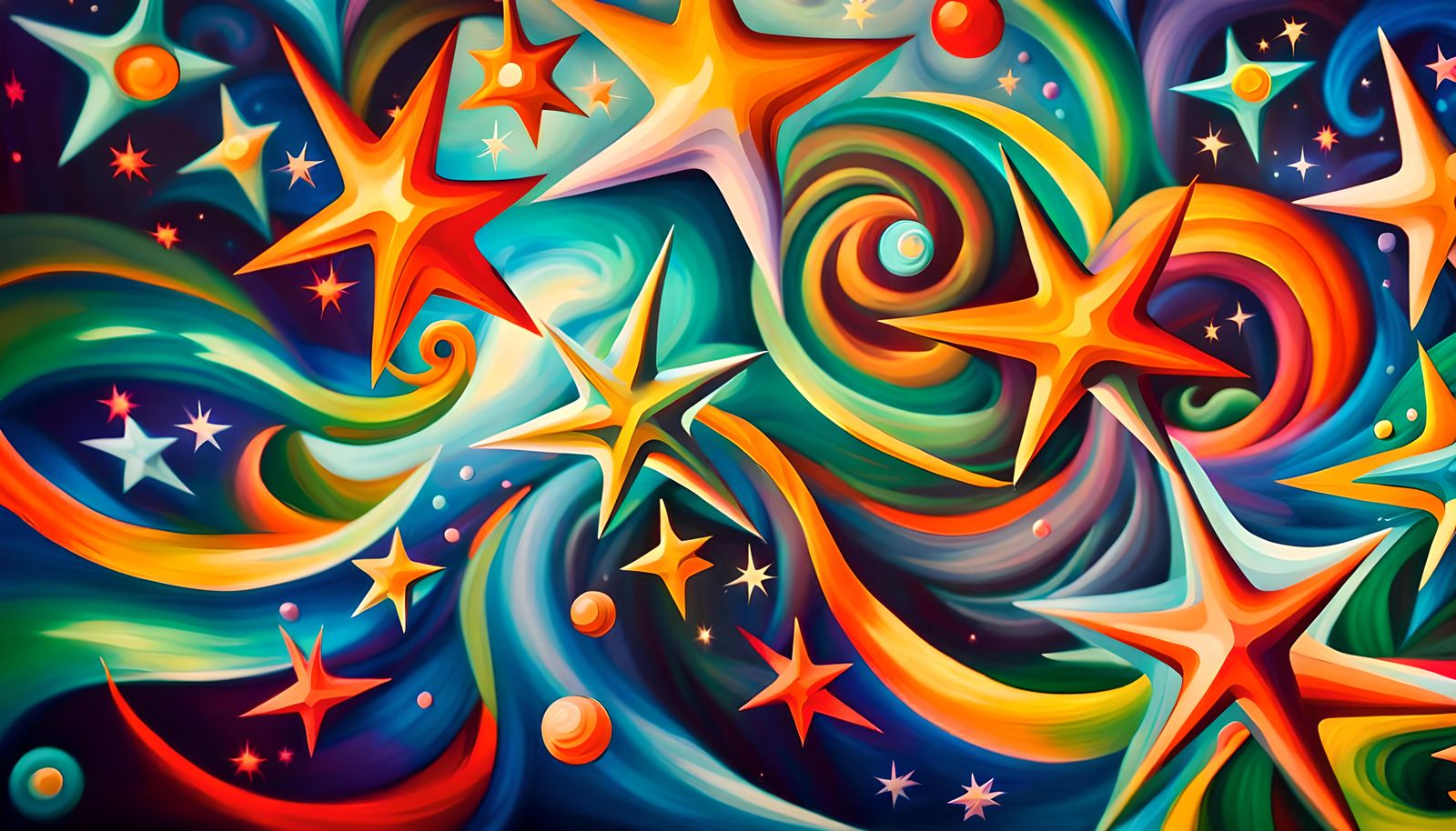 Swirling Newborn Stars in Iridescent Plasma Maelstrom