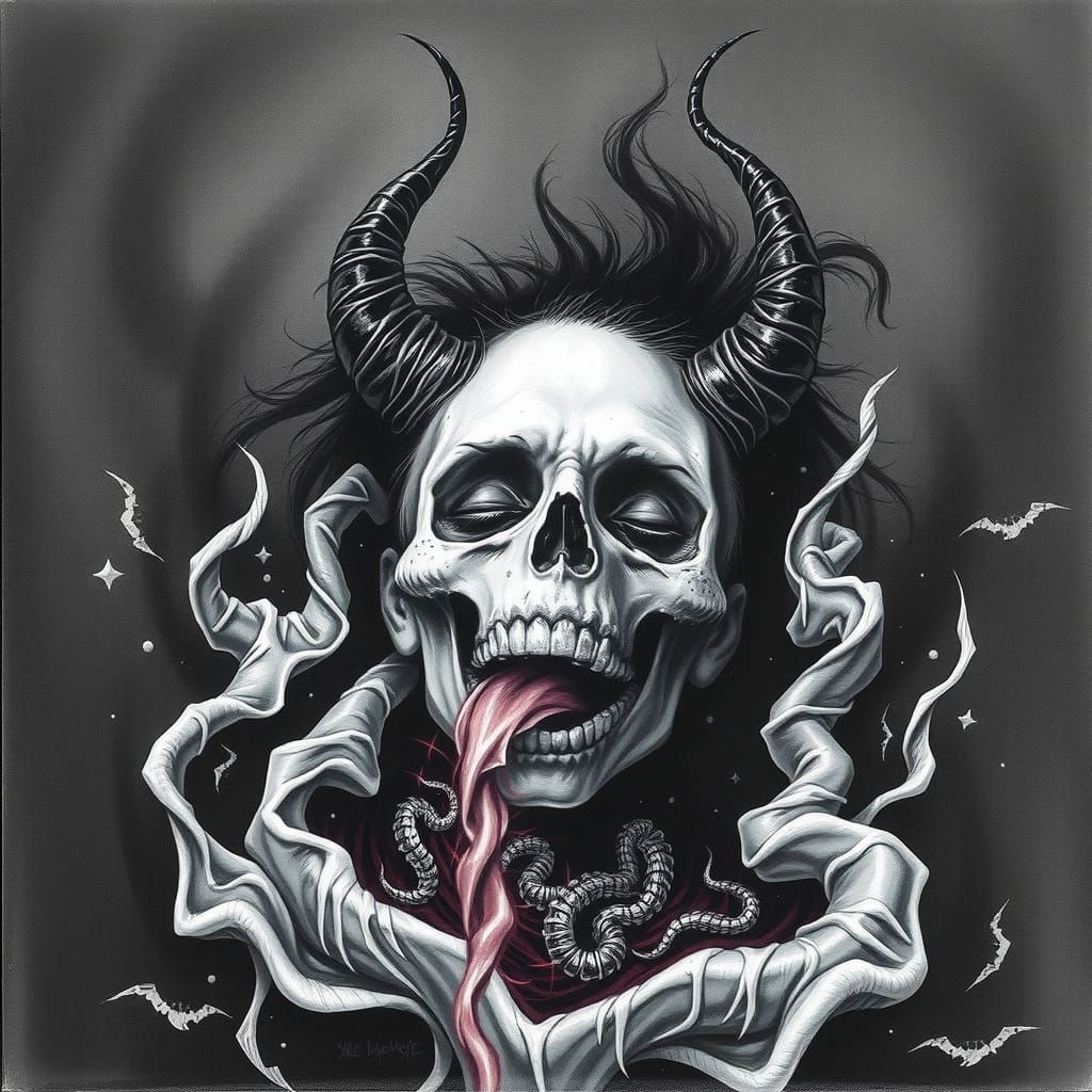 Tormented Soul Consumed by Darkness