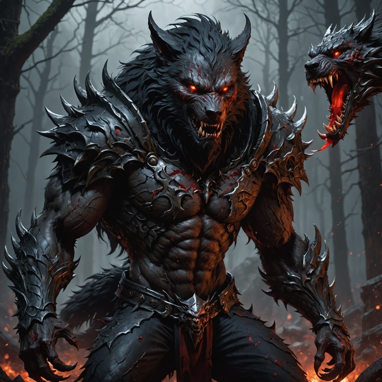 Dark Fantasy Werewolf Masterpiece in 8K Resolution