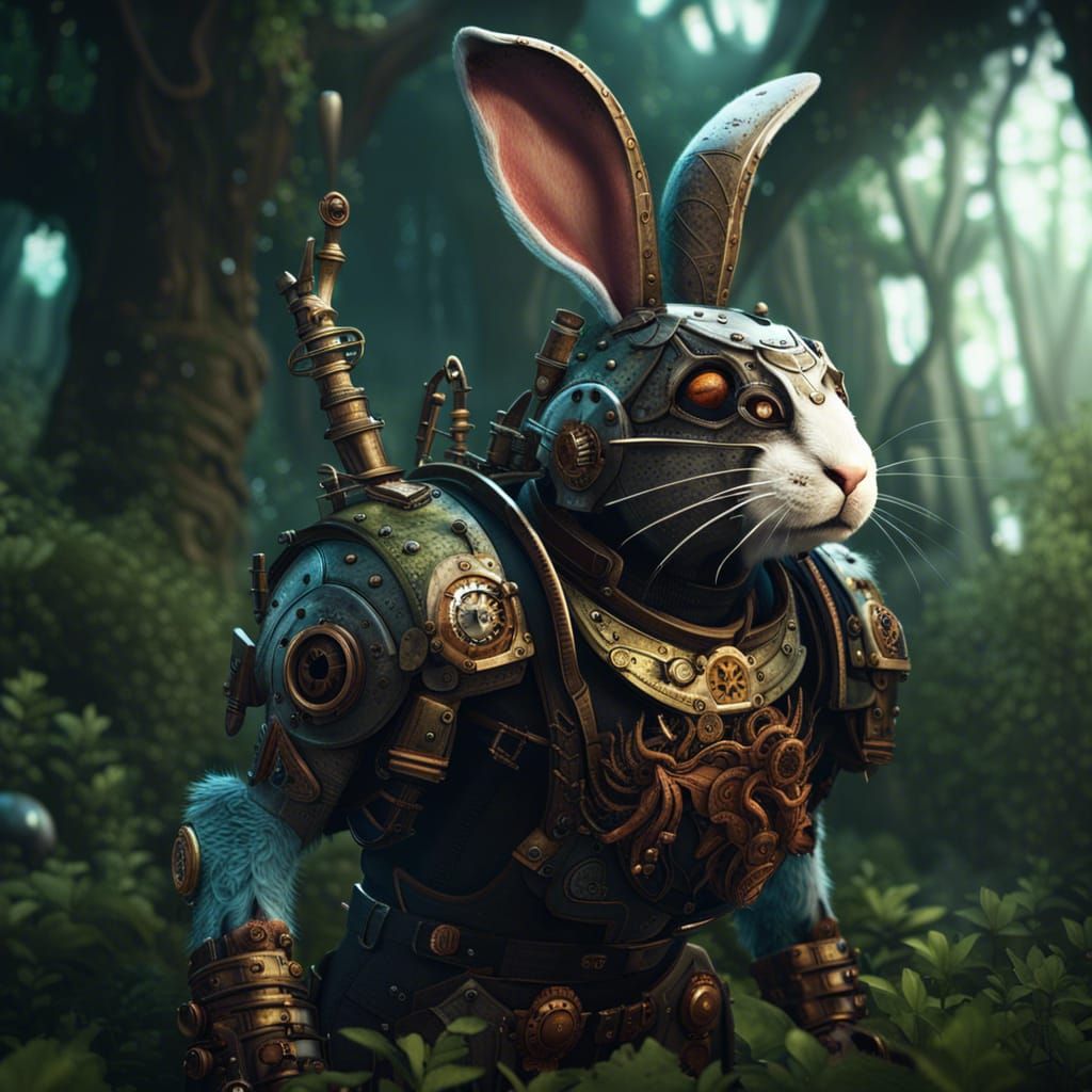 Armored Steampunk Rabbit