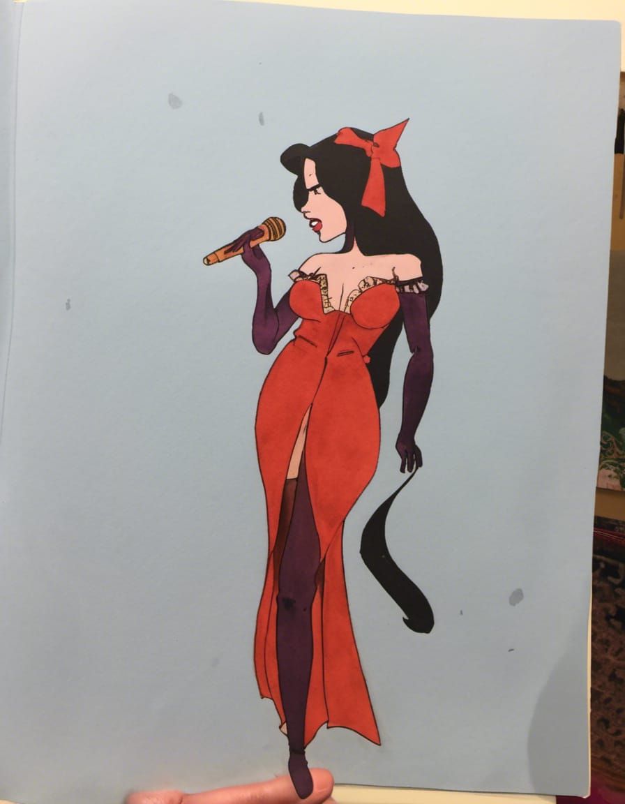 Jessica Rabbit Cabaret Performance: Digital Illustration