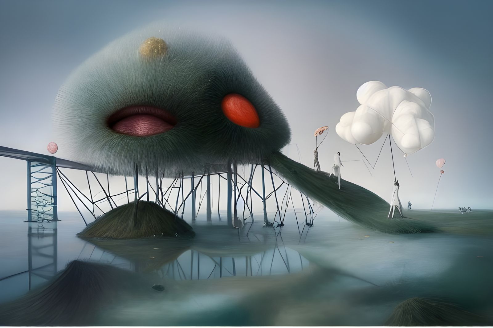 Magical Biological Form with Red Eyes