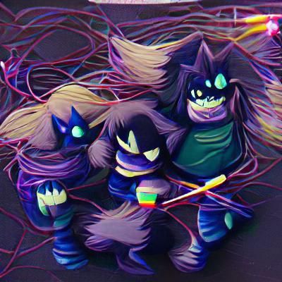 Deltarune Werewires Digital Rendering