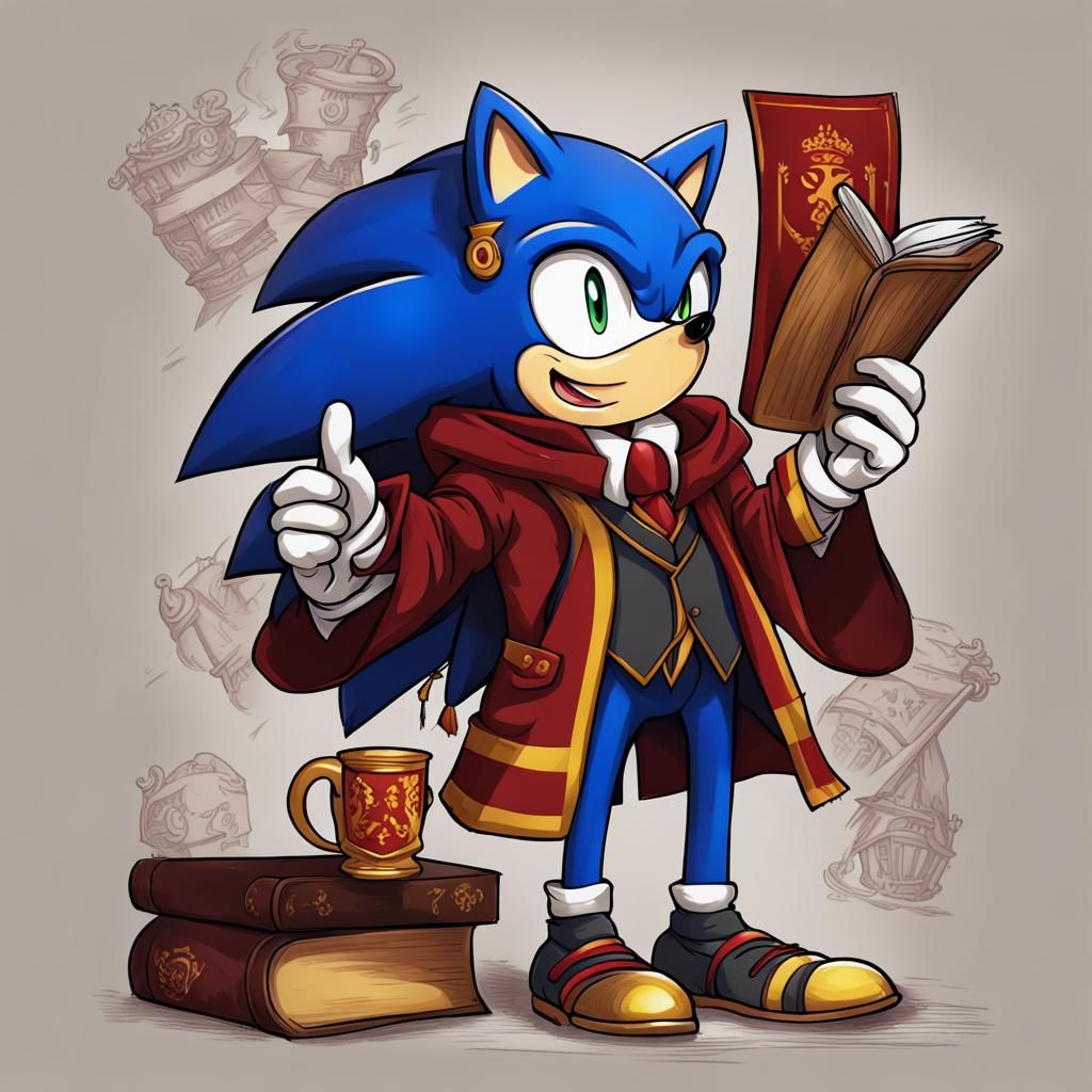 Sonic the Hedgehog as Gryffindor Student