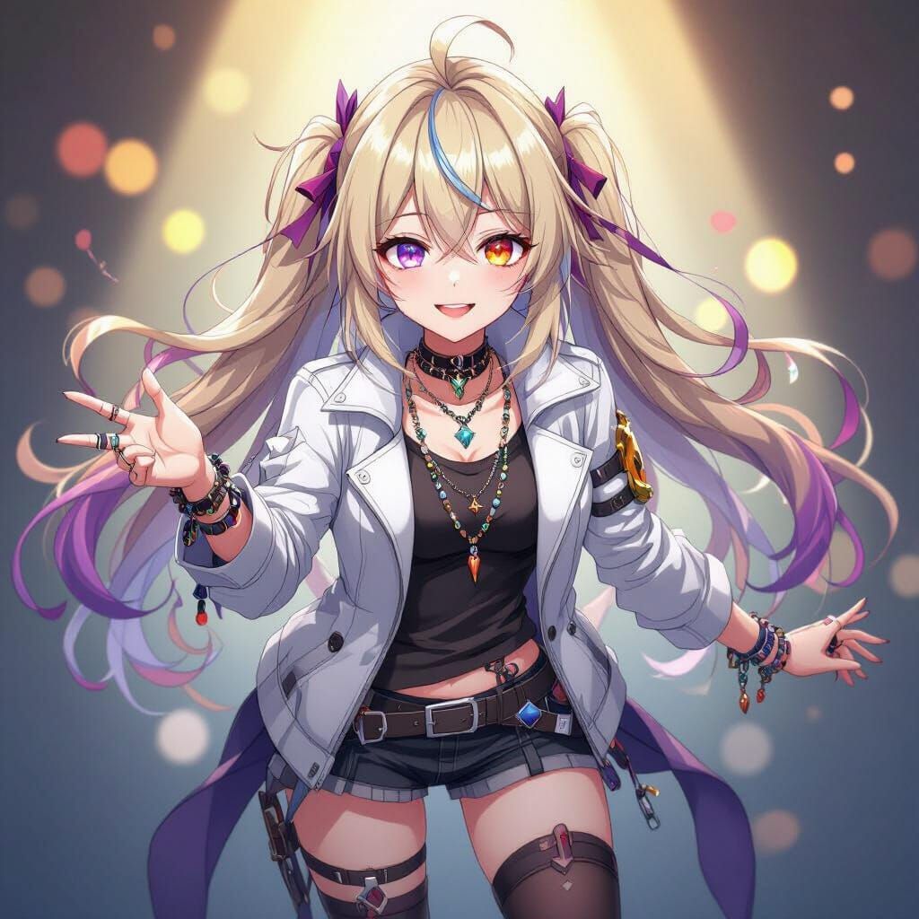 Arknights Necrass Character Art with Dramatic Lighting