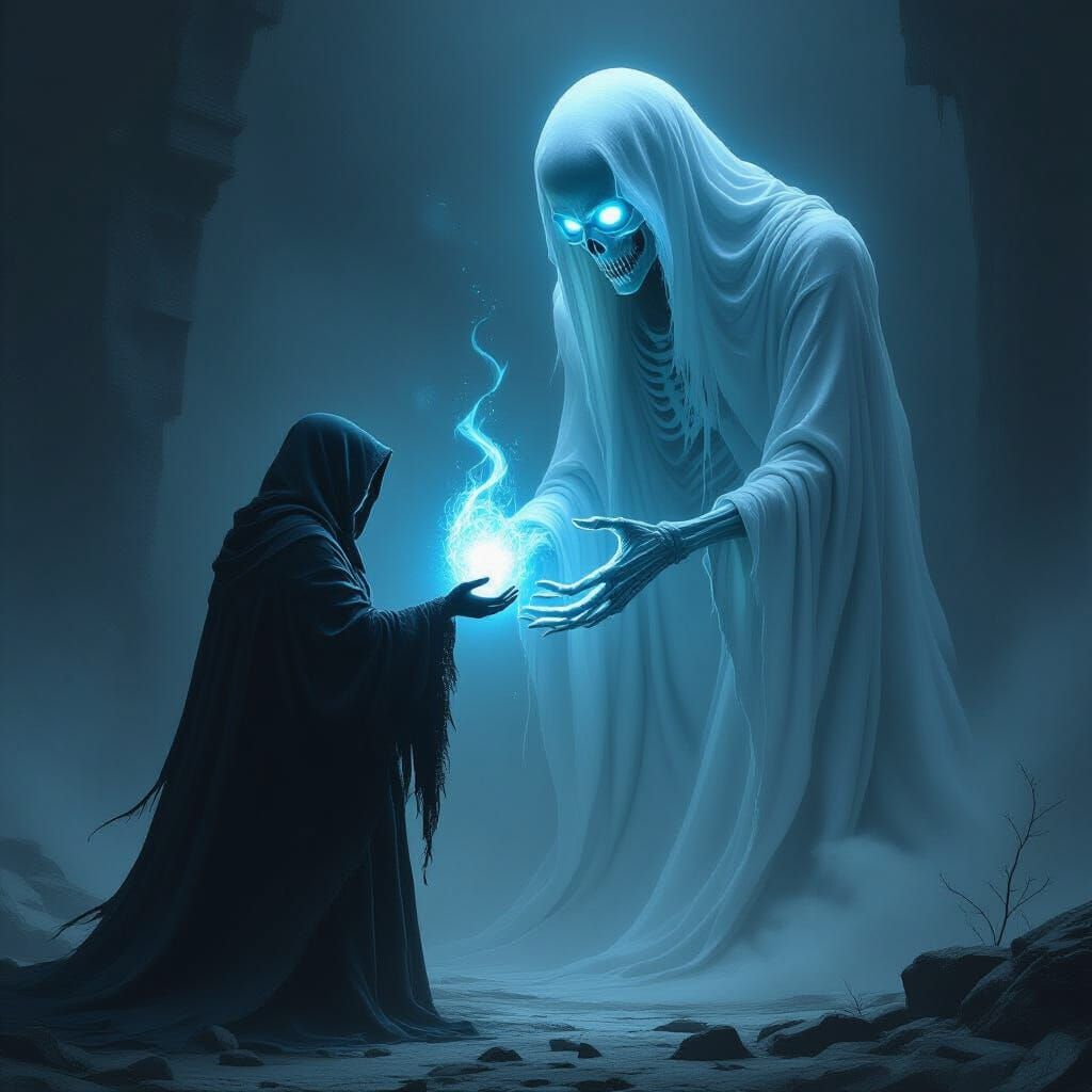 Ethereal Offering to a Towering Wraith