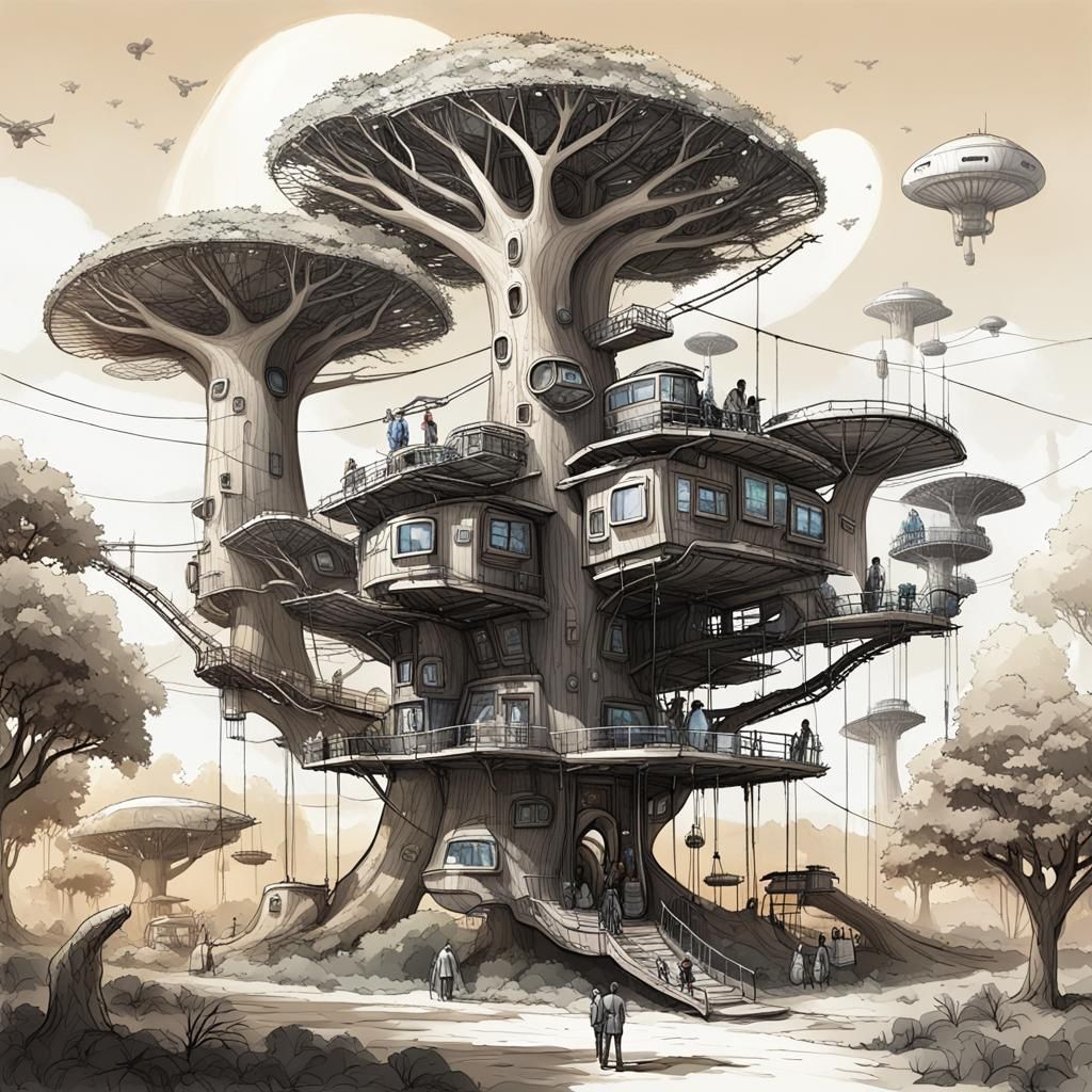 Futuristic Treehouse