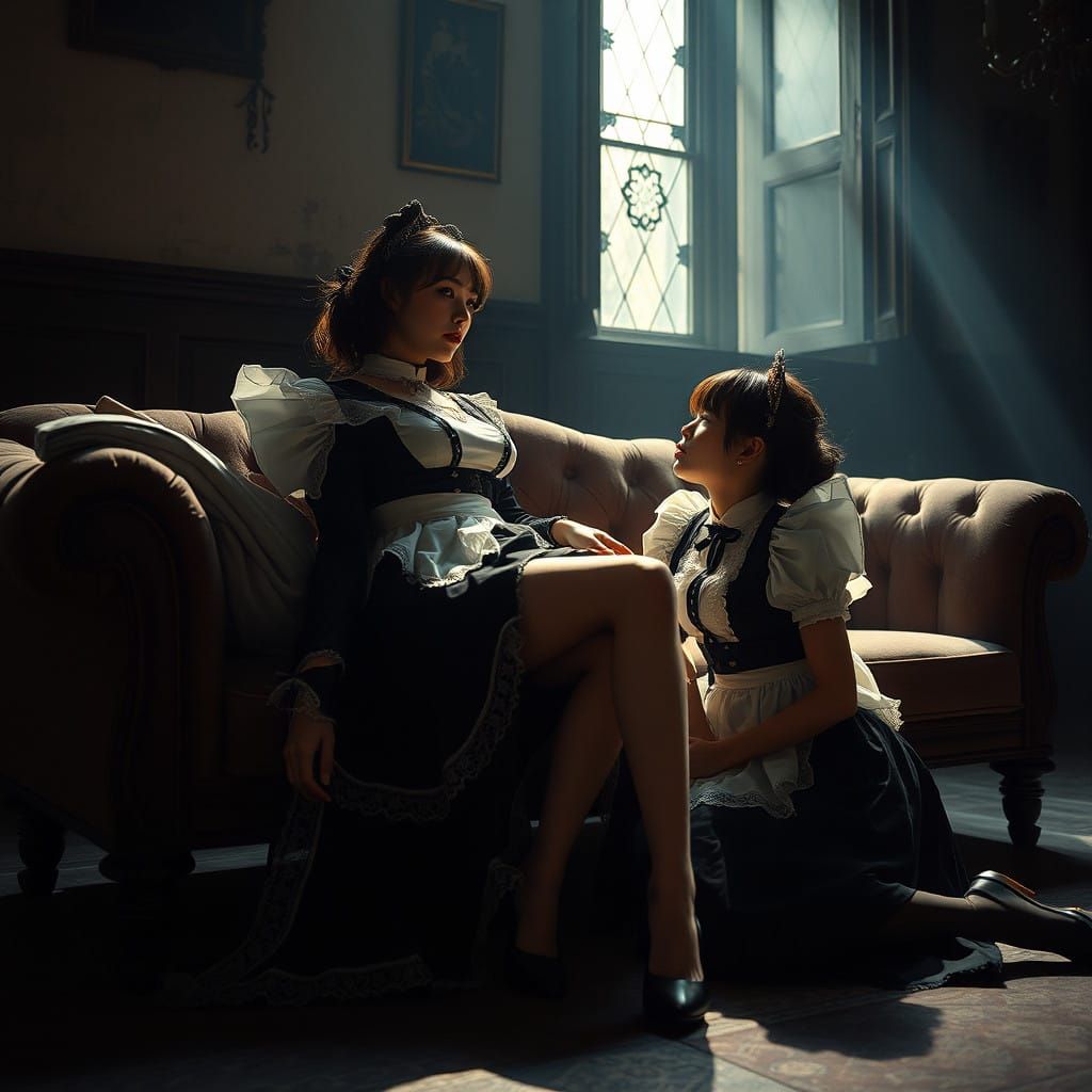 Victorian Maidmaids in Medieval Mansion