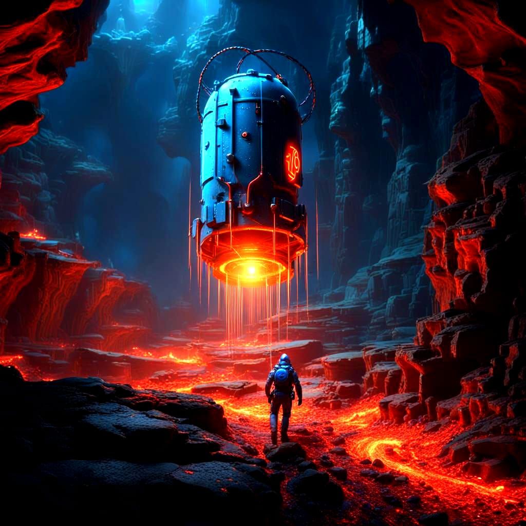 Time Bomb Explosion in Detailed Matte Painting Style