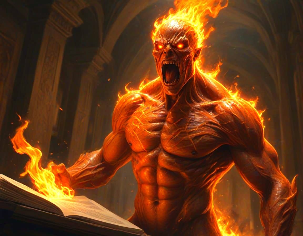 Fiery Elemental in Sorcerer's Sanctum
