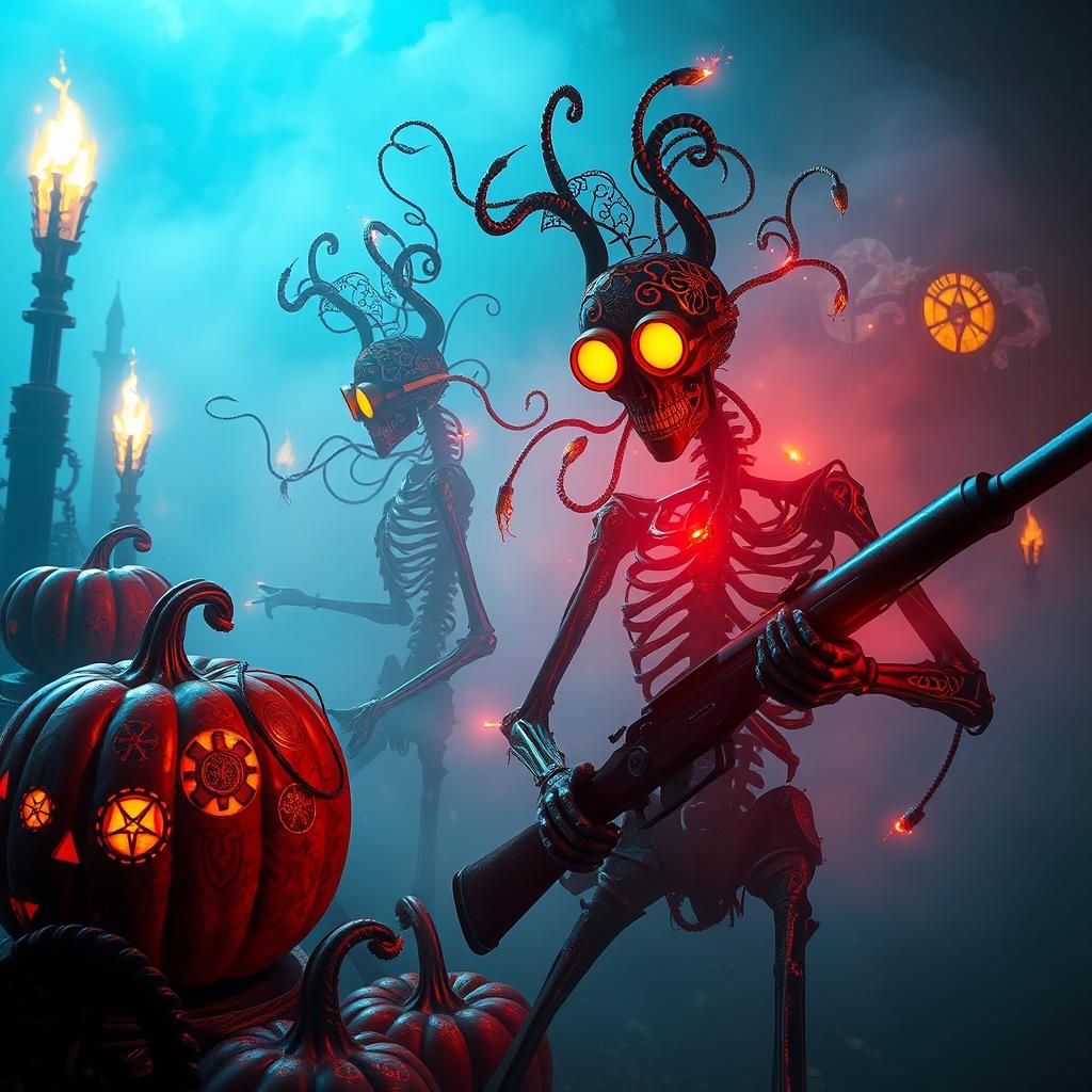 Steampunk Strigoi Toil in Post-Apocalyptic Landscape