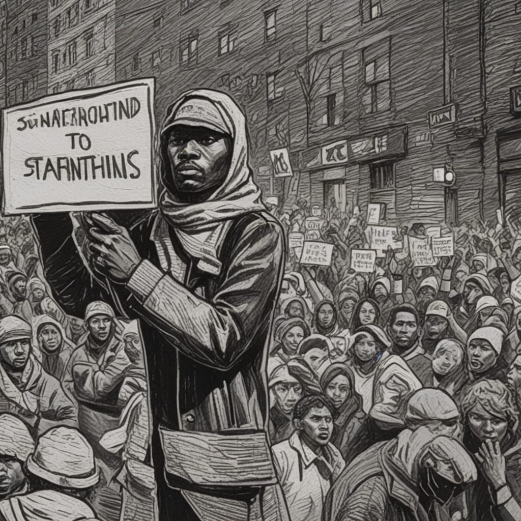 Protest against forced starvation