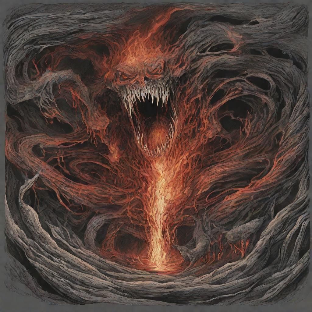 Infernal Abyss: A Macabre Surrealist Nightmare