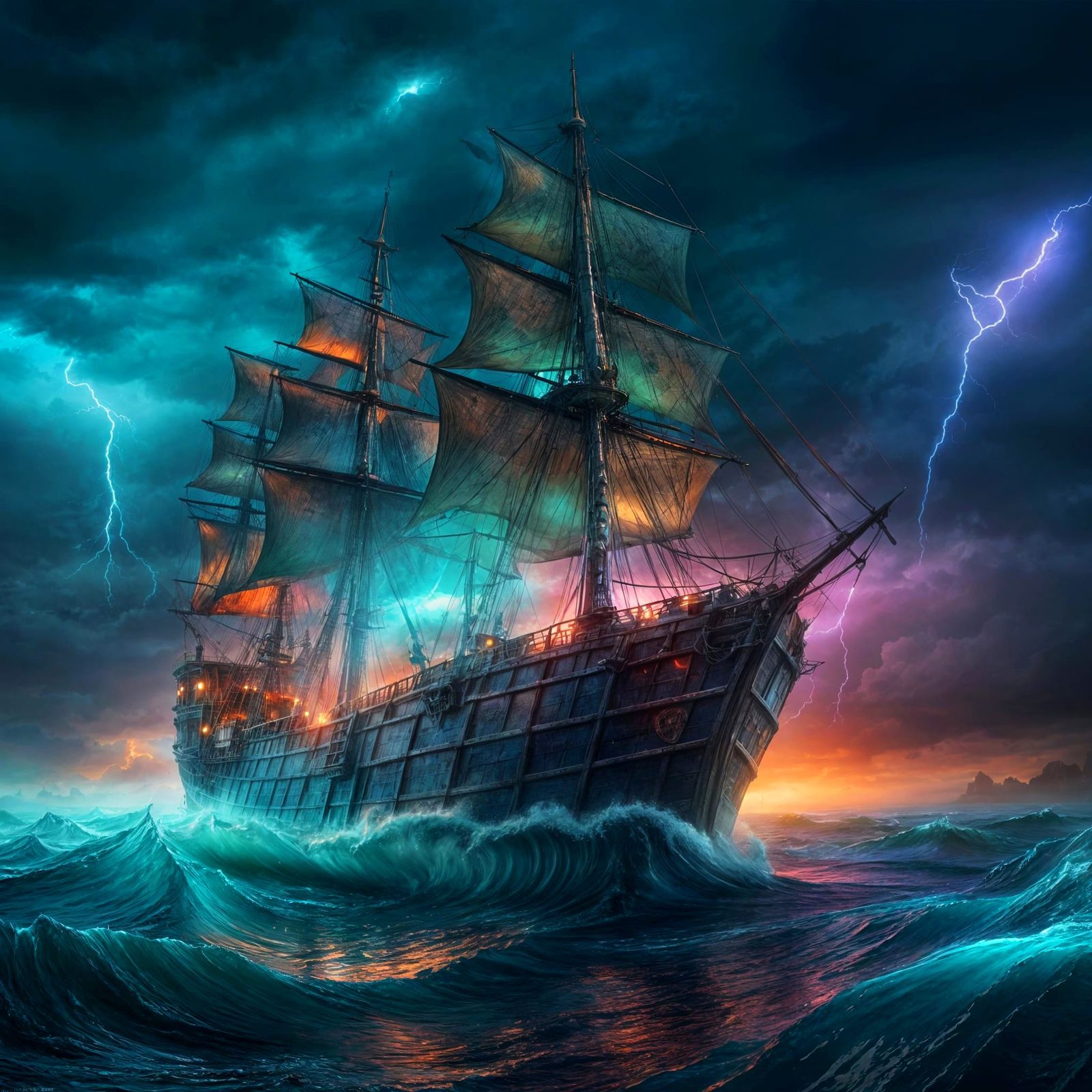 Sailing on the drifting sea