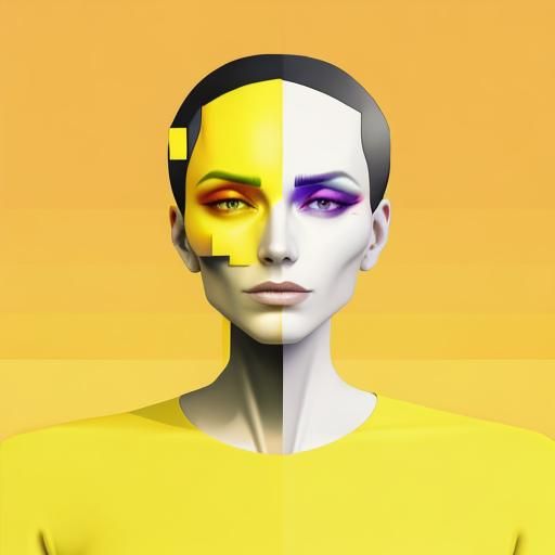 Abstract Glitch Art Image