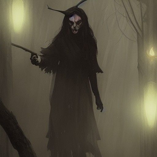 Sinister Witches' Coven, Dark Fantasy Art