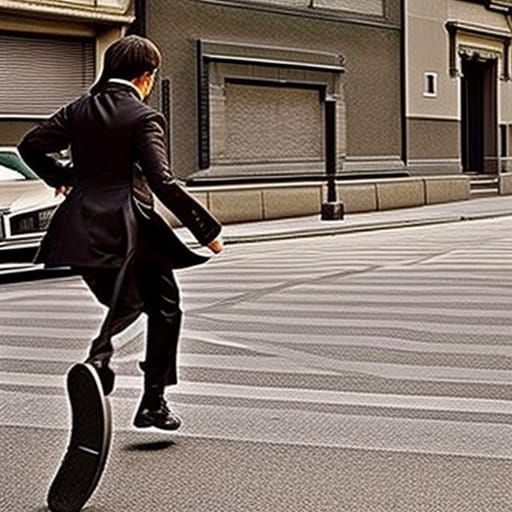 Abstract Image of Time Urgency and Motion