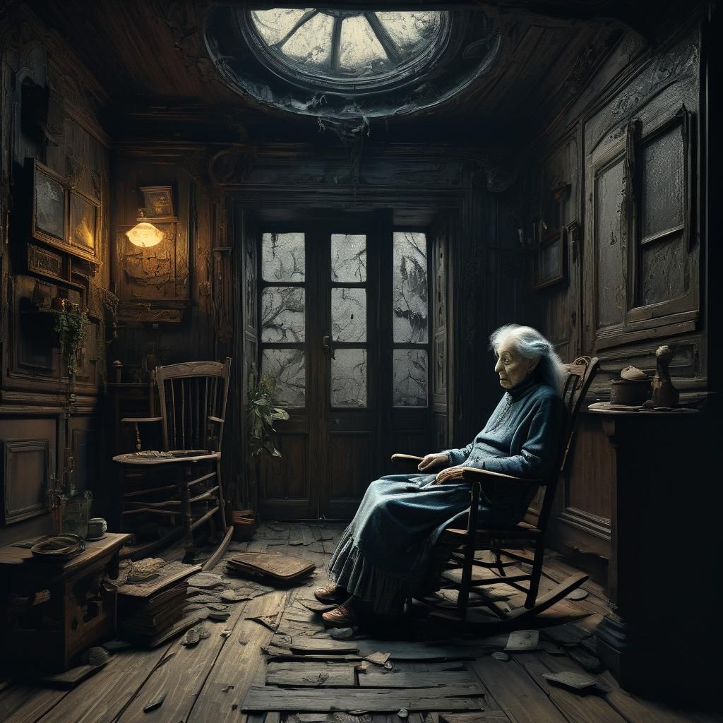 Dark Victorian House Interior in Dreamscape Style