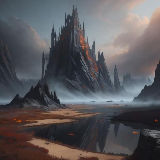 Fantastical Matte Painting in Deep Color