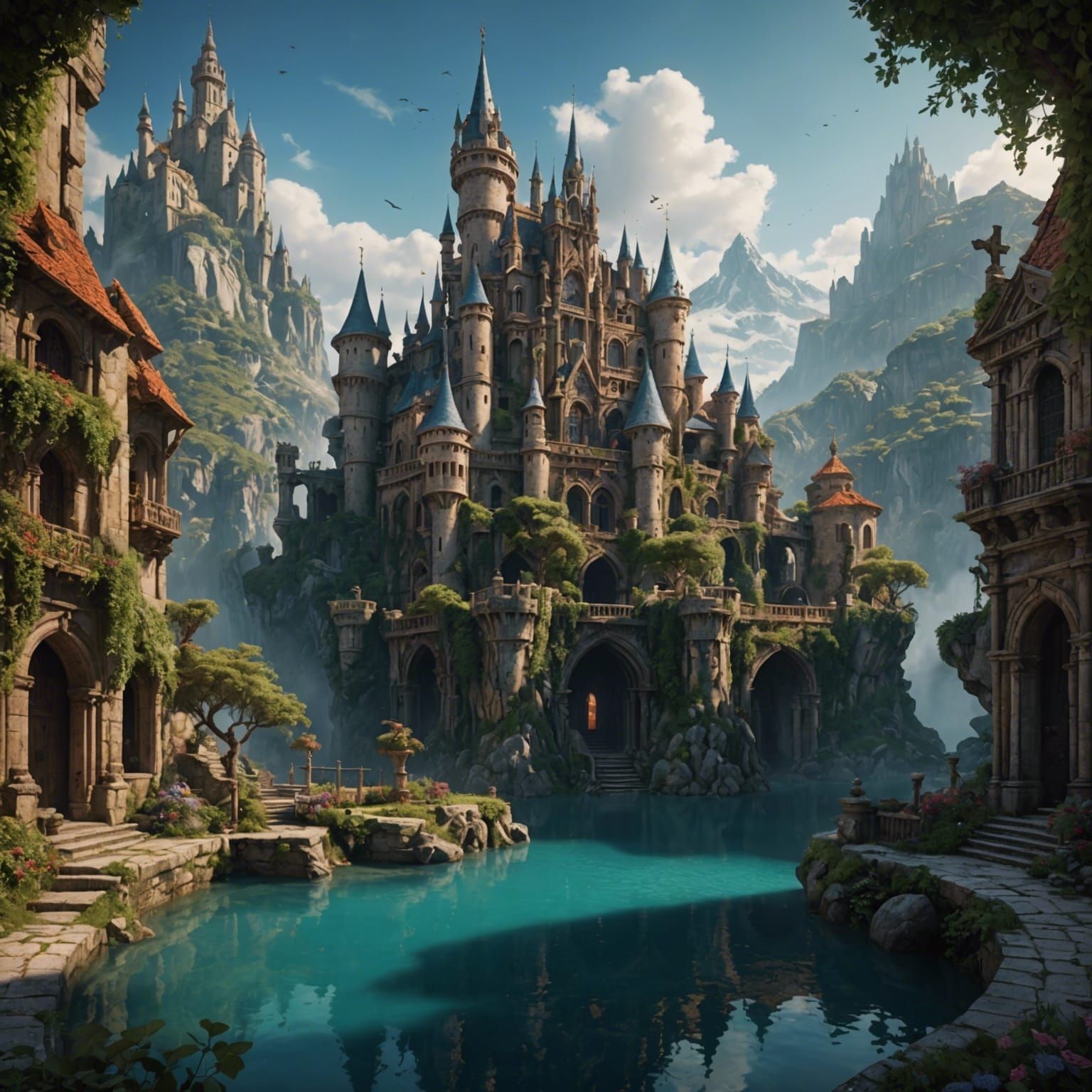 Mother Nursing Child: Fantasy Concept Art