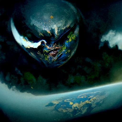 Sinister Planet Earth: A Dark Fantasy Vision