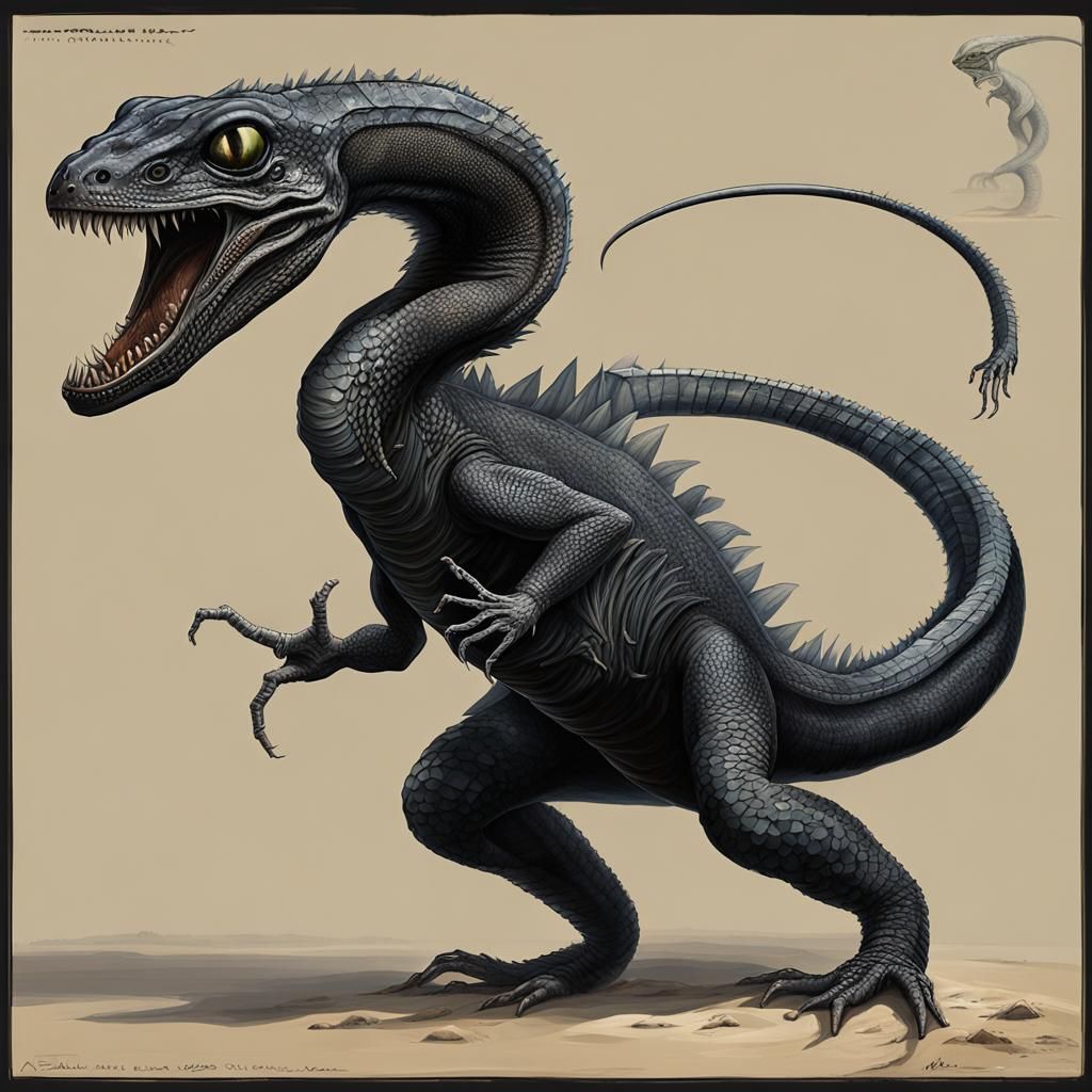 Alien Exoplanet: Speculative Xenobiology Concept Art