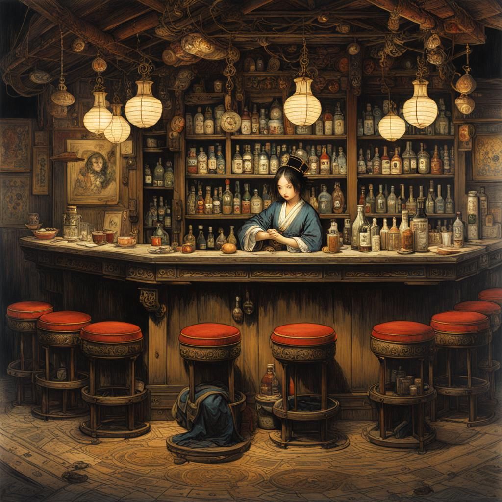 Bar tender Japanese tavern