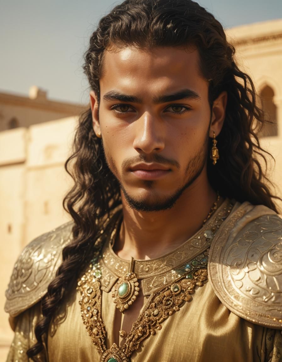 Arab King Portrait in Viktor Vroudny Style