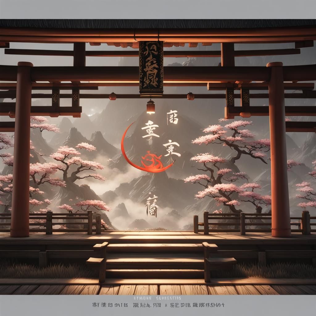 Japanese Scroll in 3D Game Style