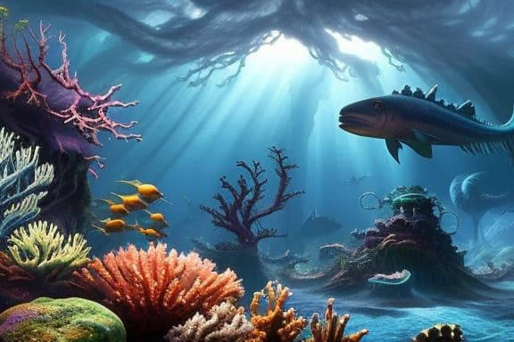 Bioluminescent Kraken: Deep Sea Fantasy in 8K 3D