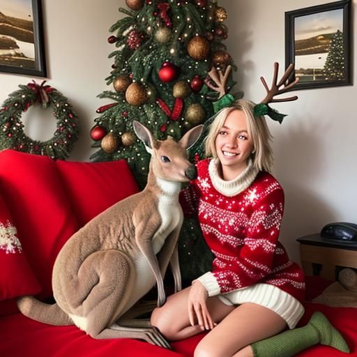 Couch Kangaroo Christmas: A Whimsical Holiday Celebration wi...
