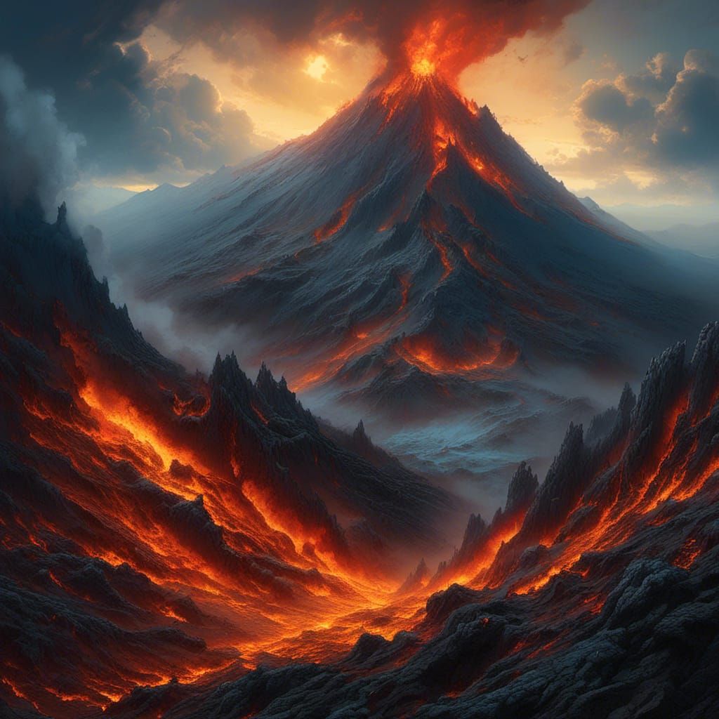 <lora:Terra:1.0> volcano erupting