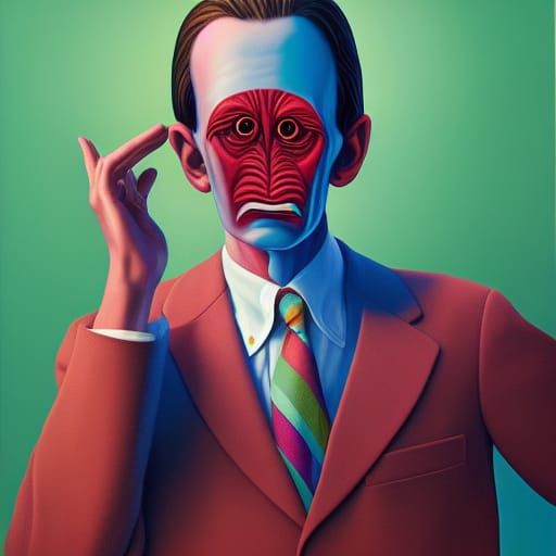 Alien in Disguise: A Photorealistic Digital Painting